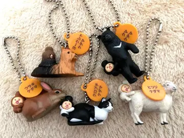 코비토즈칸 케다마 가챠 캡슐 토이 헤이세이 레트로 5종 키링 고양이