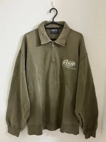 Roots 올리브 그린 집업 트레이닝복