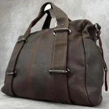 [ 고품질 ] 미아 나노 유니버스 취급 오일 가죽 보스턴 백 브라운