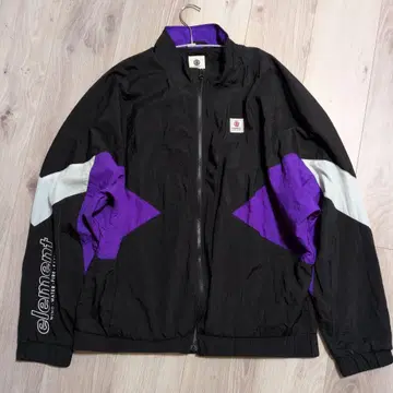 Element 나일론 자켓 블랙/보라색