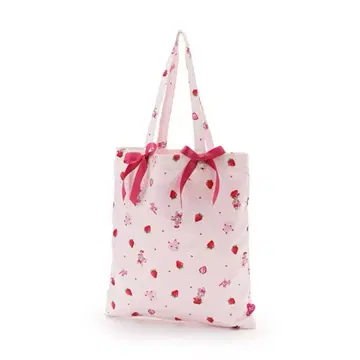 베리에짱 올 패턴 새틴 토트백