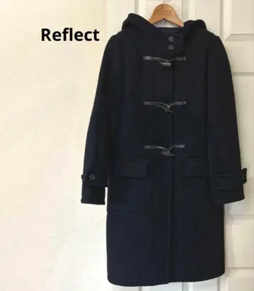 *리플렉트* 네이비 더플 코트 후드 부착