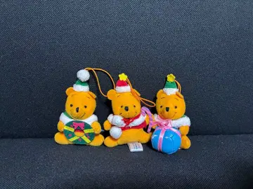 가격 인하 예정 없음 푸우 크리스마스 봉제 인형 3체 세트