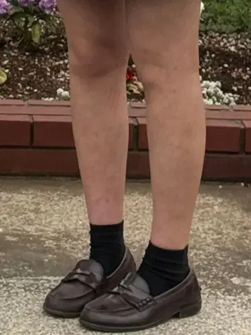 다크 브라운 가죽 로퍼