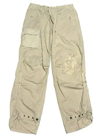 마리떼 프랑소와 저버 카고 팬츠 데미지 가공 자수 자수 00s Y2K