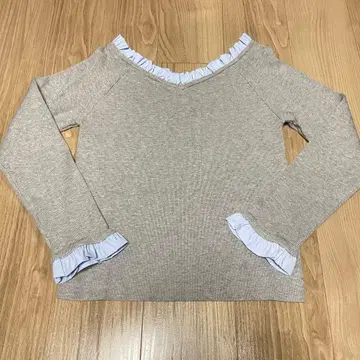 basementonline 프릴 도킹 니트