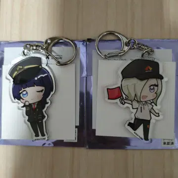 남해전철 콜라보 통천각 미니 캐릭터 키링 아사카 카린 미아 테일러