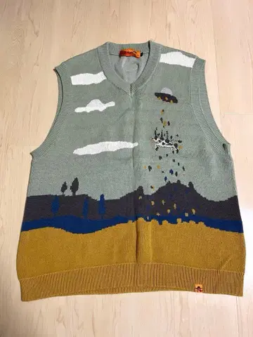 Left Alone 레프트 얼론 니트 베스트 21AW 21LA-007