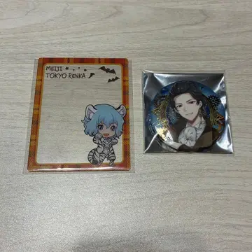 메이지 도쿄 연가 이와사키 모모스케 오자키 모미지 아크릴 카드 캔뱃지