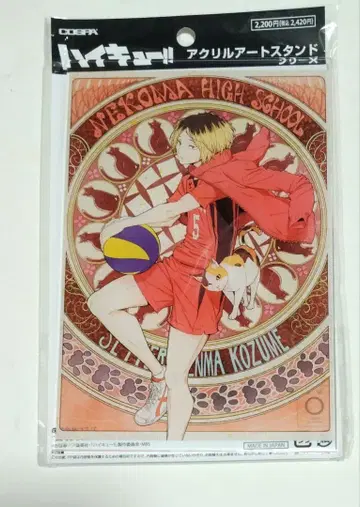 하이큐 신작 일러스트 코즈메 켄마 아크릴 아트 스탠드 비상 Ver.