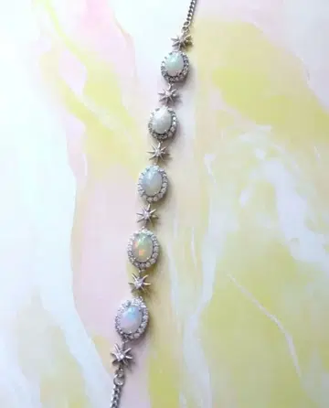 오사카 간사이 만박 네팔관 오팔 스톤 팔찌 EXPO2025 S925