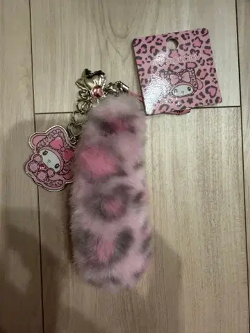 산리오 갸루 고양이 마이멜로디 레오파드 무늬 스트랩