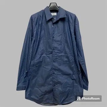 [택 포함 미사용 새상품] Lui's 루이스 데님풍 코팅 가공 셔츠