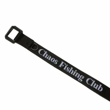 블랙 chaos fishing club 카오스피싱클럽 로고 벨트