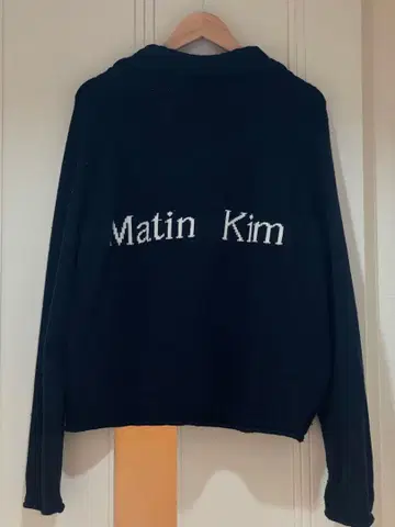 Matin Kim 집업 니트 후드티