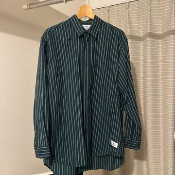[ MANASTASH ] 스트라이프 긴팔 셔츠 M