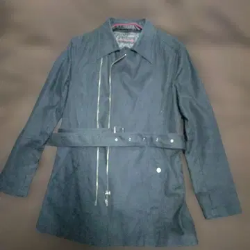 MORGAN 집업 블랙 코트