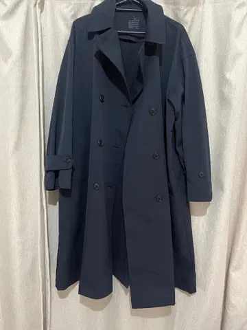 무인양품 발수 트렌치코트 네이비 M 사이즈