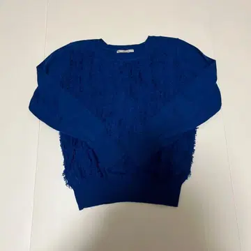 Droite lautreamont 프린지 니트 스웨터