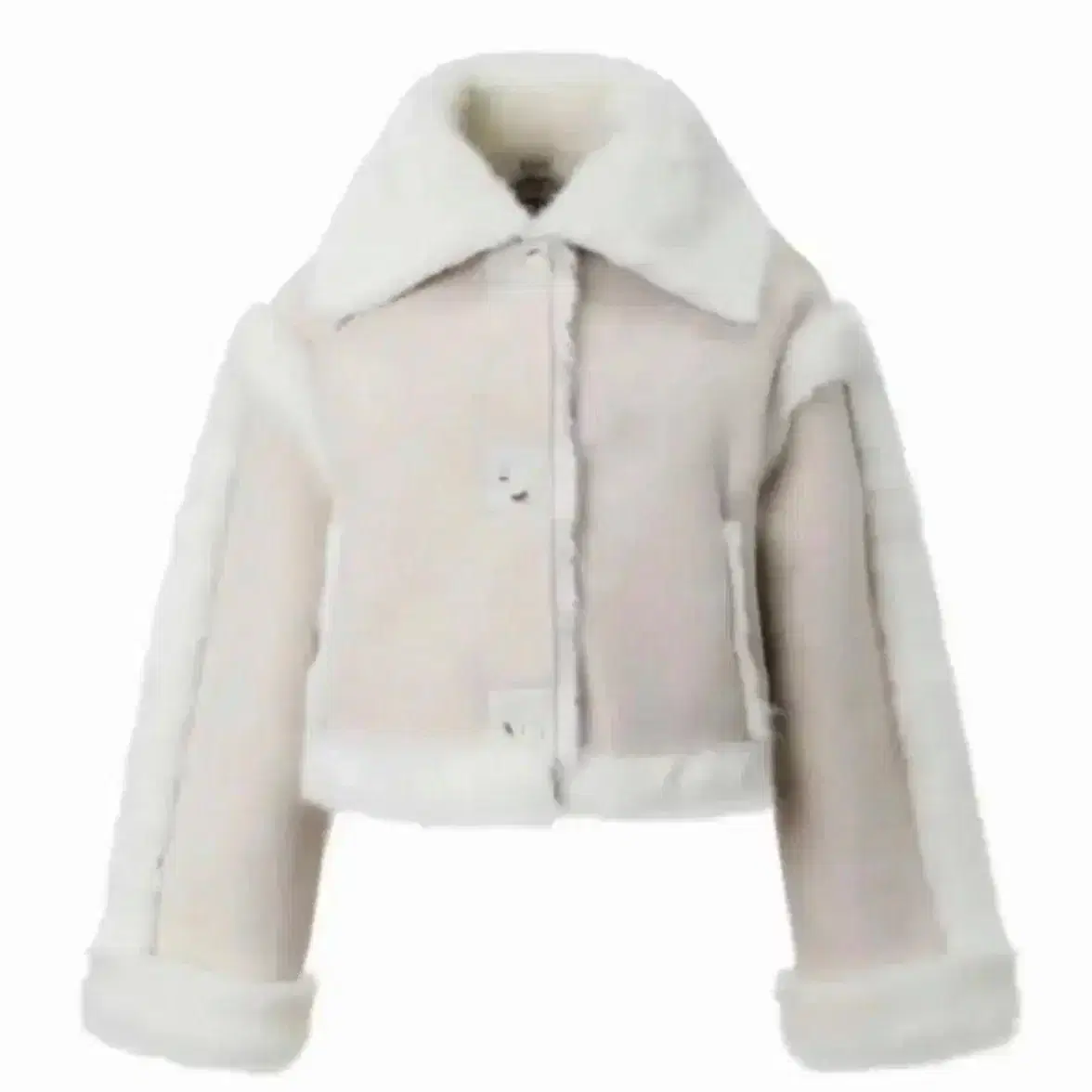 threetimes bunny fur coat オフホワイト