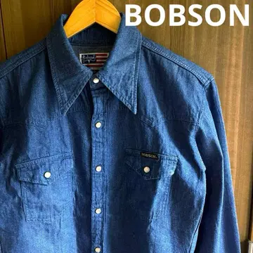 [빈티지] 70s BOBSON 웨스턴 데님 셔츠 레어 모델