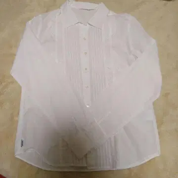 mademeoiselle NON NON 화이트 긴팔 셔츠