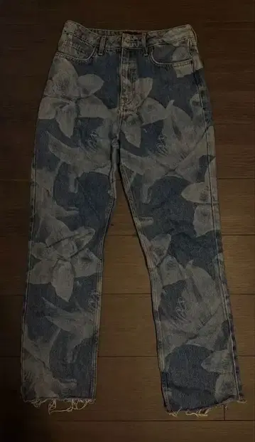 Desigual 꽃무늬 데님 스트레이트 레그