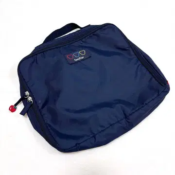 [ 패밀리아 ] 레어 새상품 멀티 파우치 백 네이비 나일론 여행 수납