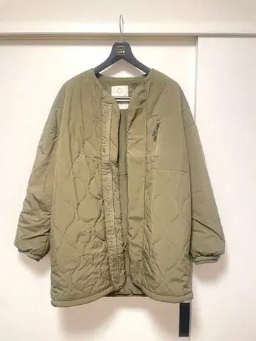 워크맨 폭풍 발수 스트레치 퀼팅 코트 M 카키