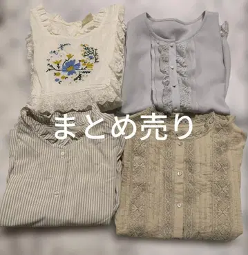 블라우스 4점 묶음 판매