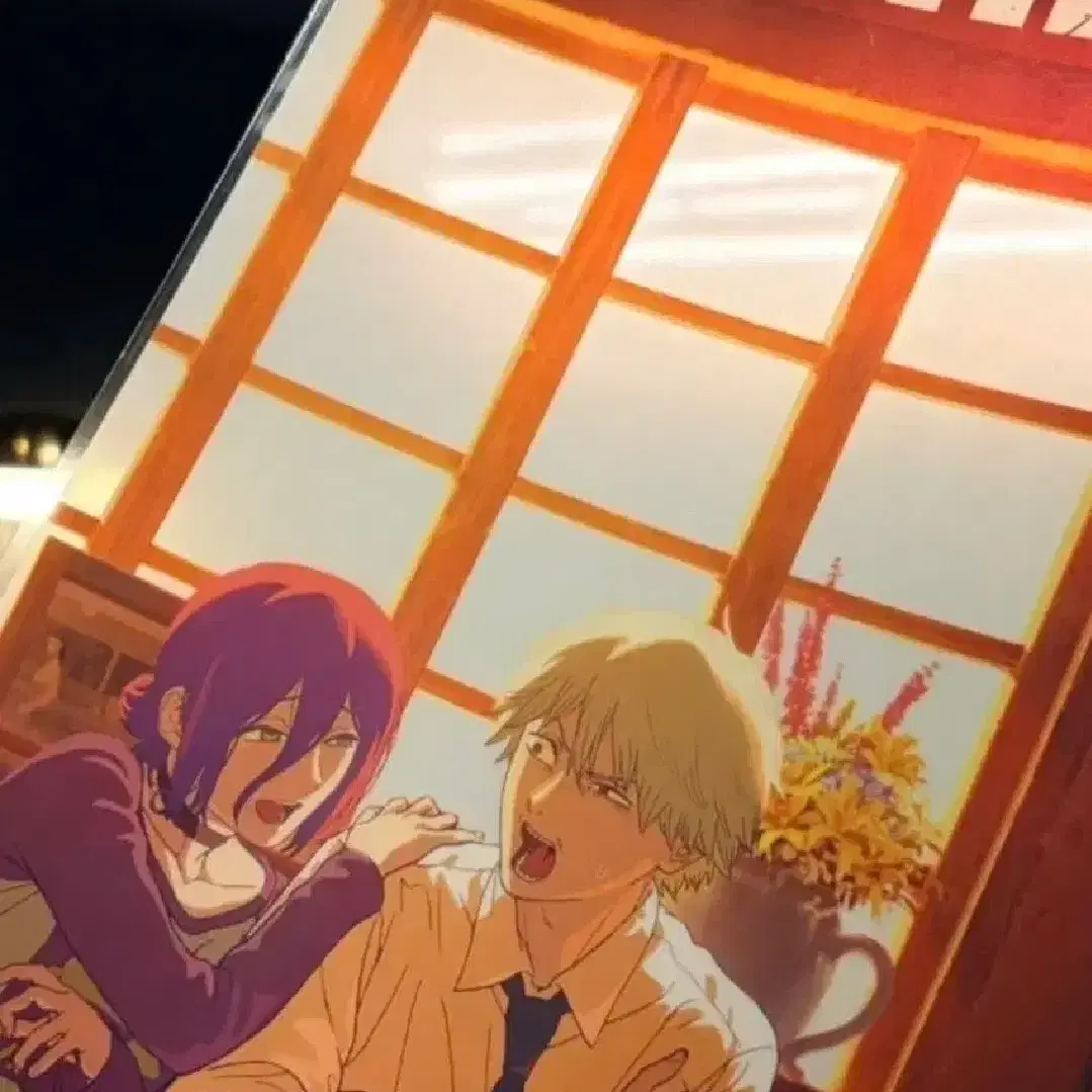 (Unfolded, safely packaged) Chainsaw Man poster 6th week weekend pre-order benefit Reze Cafe