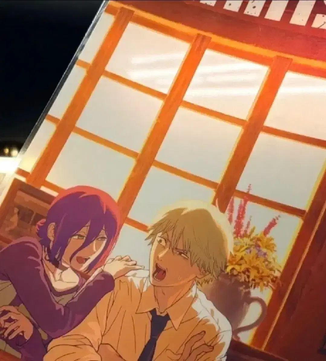 (Unfolded, safely packaged) Chainsaw Man poster 6th week weekend pre-order benefit Reze Cafe