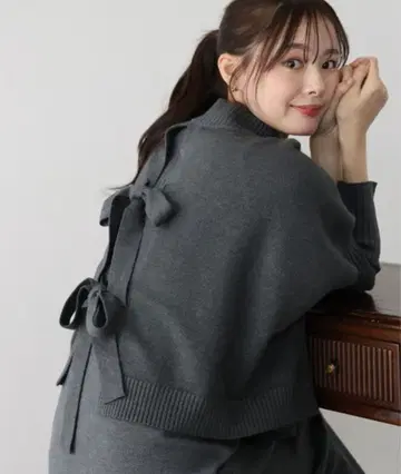 미사용 새상품 니트 베스트 & 원피스 레이어드 세트