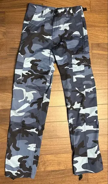 카모 패턴 카고 팬츠 (블루 계열)