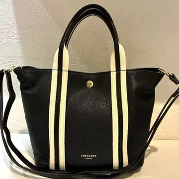 [ 새상품급 ] TOPKAPI 소프트 슈링크 테이프콤비 미니 토트백 블랙