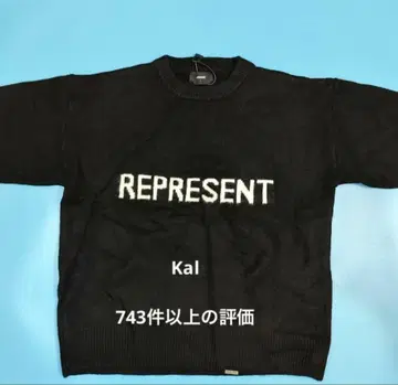 REPRESENT 스웨터 니트 크루넥 블랙