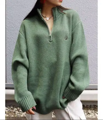 EVRIS 하프 지퍼 니트