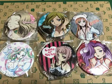 [세가 한정] 코드 기어스 여성 캐릭터 캔뱃지 6개 세트