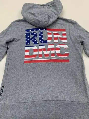 [ 별주 ] RUN DMC 마우지 풀 집업 후드티 성조기 그레이