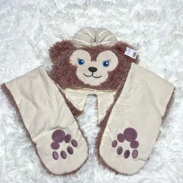 [ 미사용 새상품 ] 홍콩 디즈니 셰리메이 머플러 팬캡