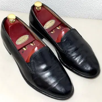 TRUSSARDI 트루사르디 사이드 고어 슬립온 블랙 25.5 가죽 신발