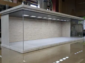 아크릴 쇼케이스 화이트 대리석