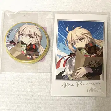 FGO 포트레이트 영기 소환 캔뱃지 세이버 알토리아 펜드래곤