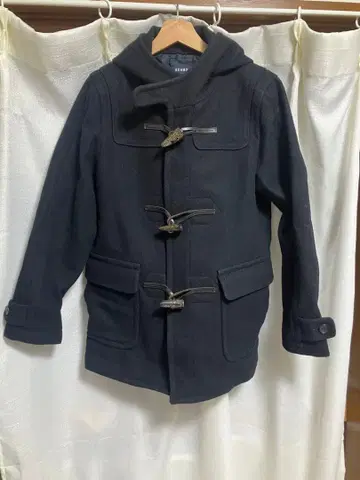 BEAMS 네이비 더플 코트 M