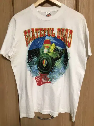 Grateful Dead 기차 그래픽 T셔츠 95년 투어