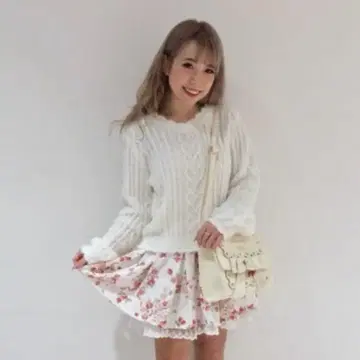 LIZLISA 케이블 니트 리본