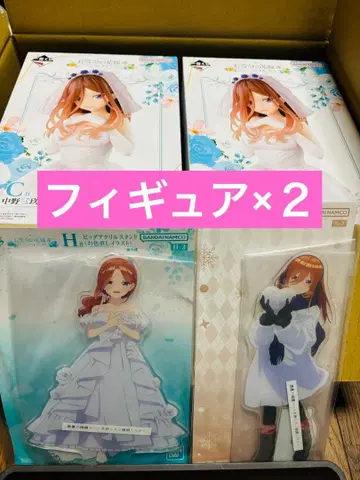 5등분의 신부 제일복권 나카노 미쿠 세트 피규어