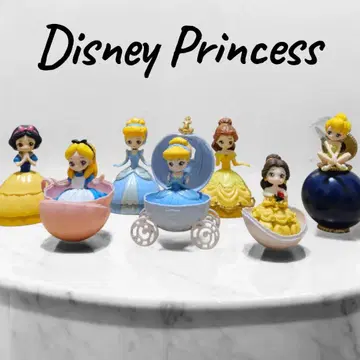 디즈니 프린세스 캡슐 토이 히로인 인형 가챠 7종 세트