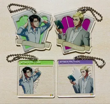 진격의 거인 Peaceful Days 아크릴 키링 리바이 엘빈