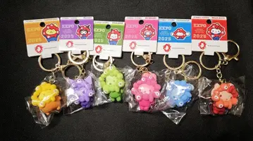 산리오 최애 컬러 미야쿠미야쿠 키링 6개 세트 미사용 새상품